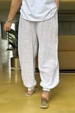 Made in Italy Pure Shores Cotton Paulo Balloon Pant White +
